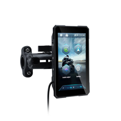 Écran GPS Moto 5" – Apple CarPlay & Android Auto | Étanche IPX7 | Détachable Anti-vol