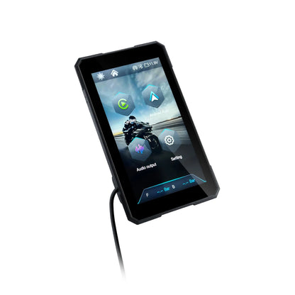 Écran GPS Moto 5" – Apple CarPlay & Android Auto | Étanche IPX7 | Détachable Anti-vol