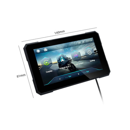 Écran GPS Moto 5" – Apple CarPlay & Android Auto | Étanche IPX7 | Détachable Anti-vol